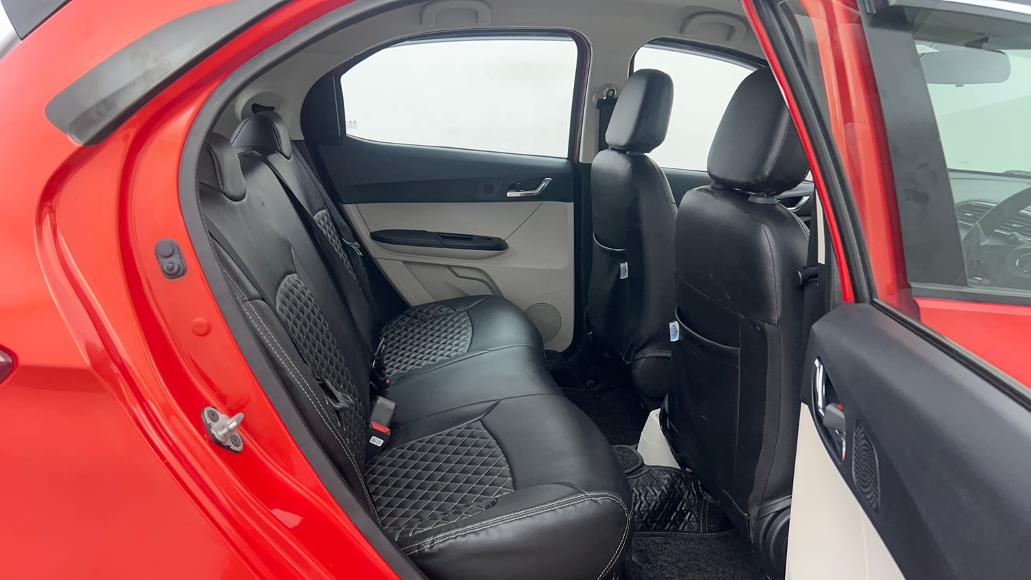 Used 2024 Tata Tiago XZA Plus iCNG Cng Automatic interior RIGHT SIDE REAR DOOR CABIN VIEW