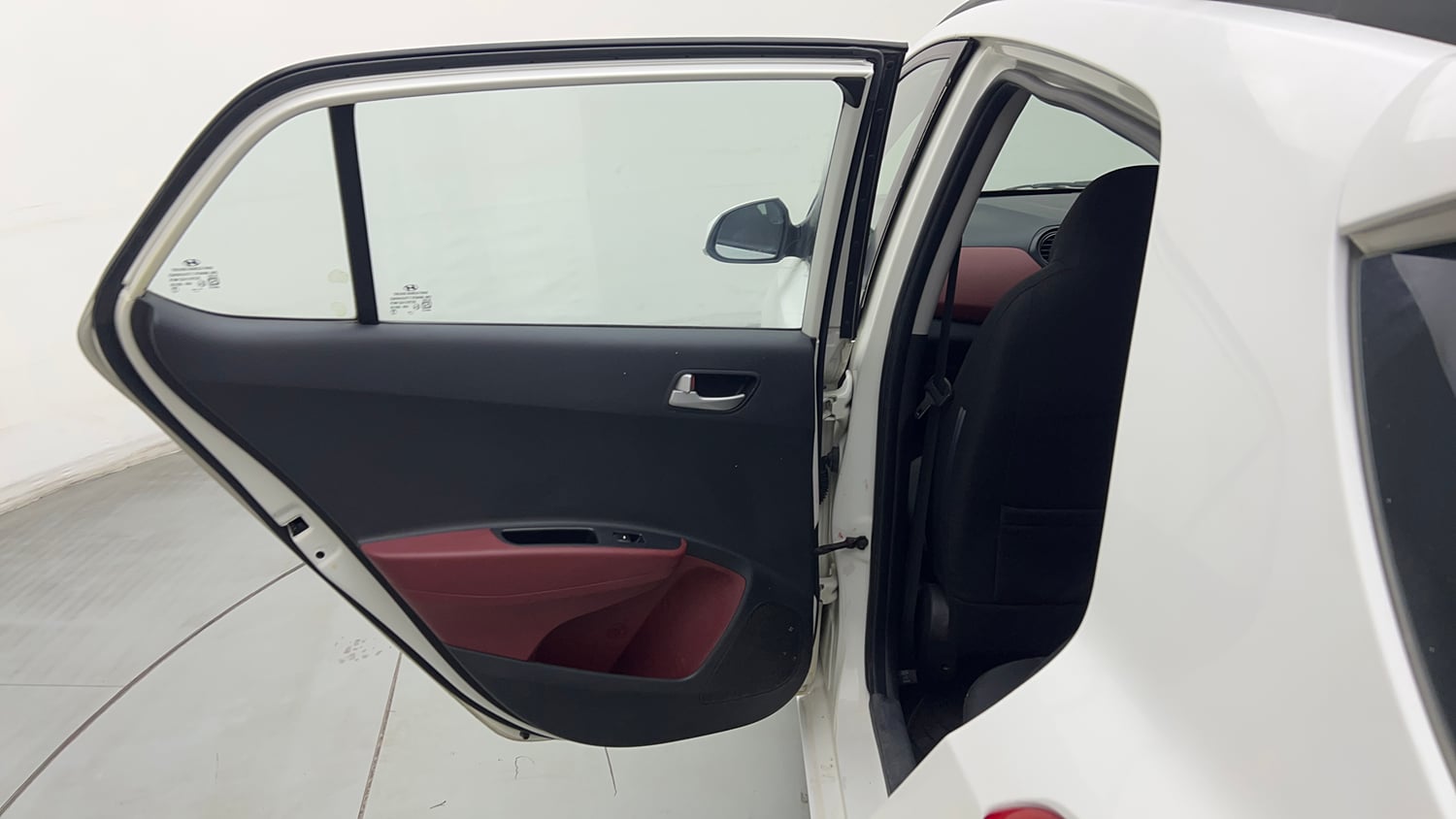 Used 2016 Hyundai Grand i10 Anniversary Edition Petrol Manual interior LEFT REAR DOOR OPEN VIEW
