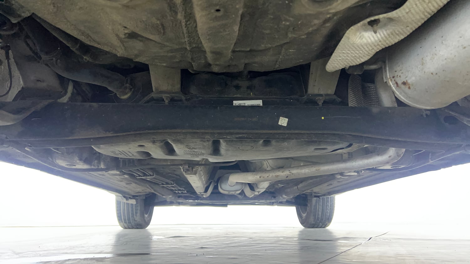Used 2023 Kia Sonet HTK Plus 1.2 Petrol Manual extra REAR UNDERBODY VIEW (TAKEN FROM REAR)
