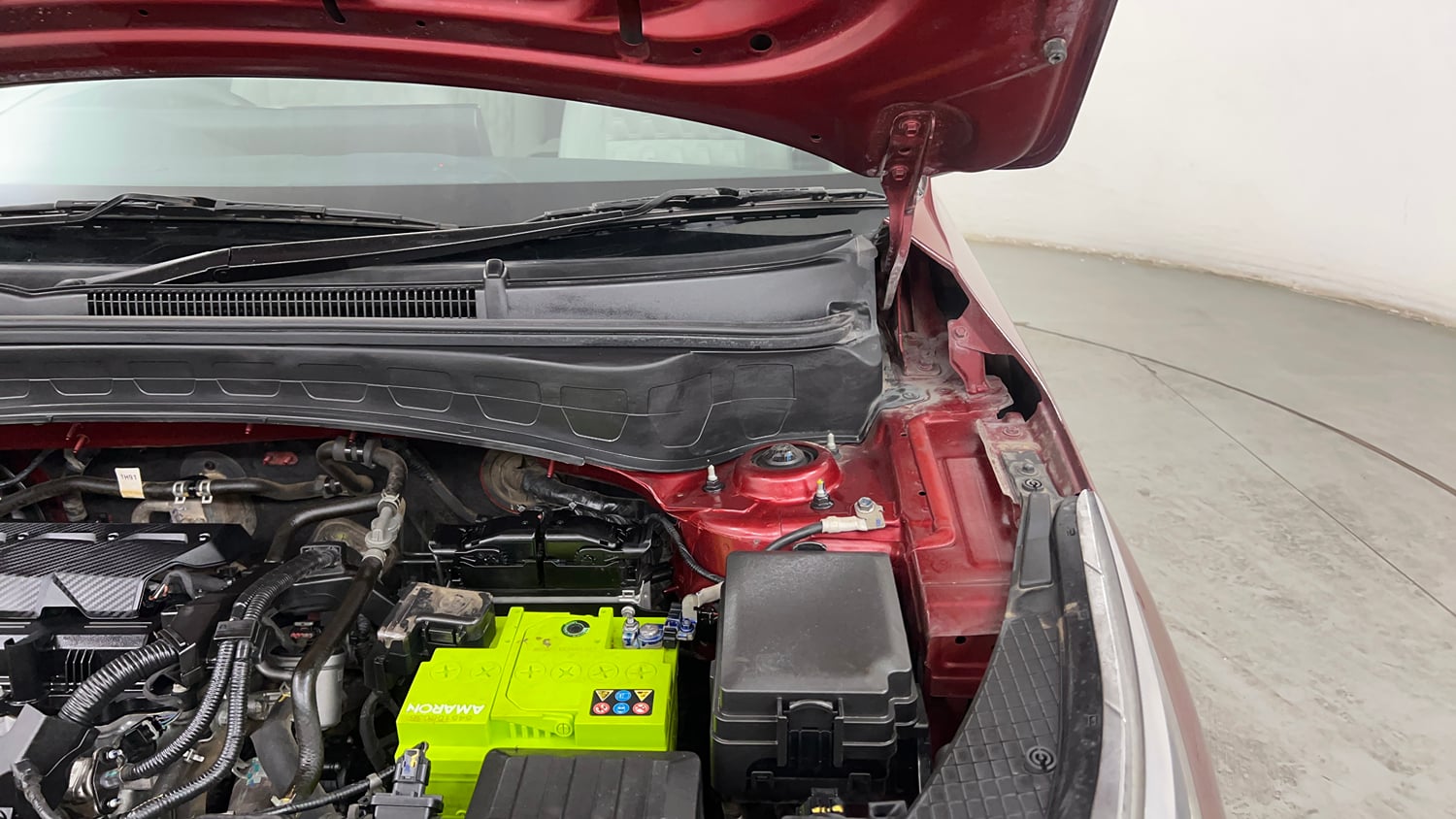 Used 2021 kia Seltos HTX IVT 1.5 Petrol Automatic engine ENGINE LEFT SIDE HINGE & APRON VIEW