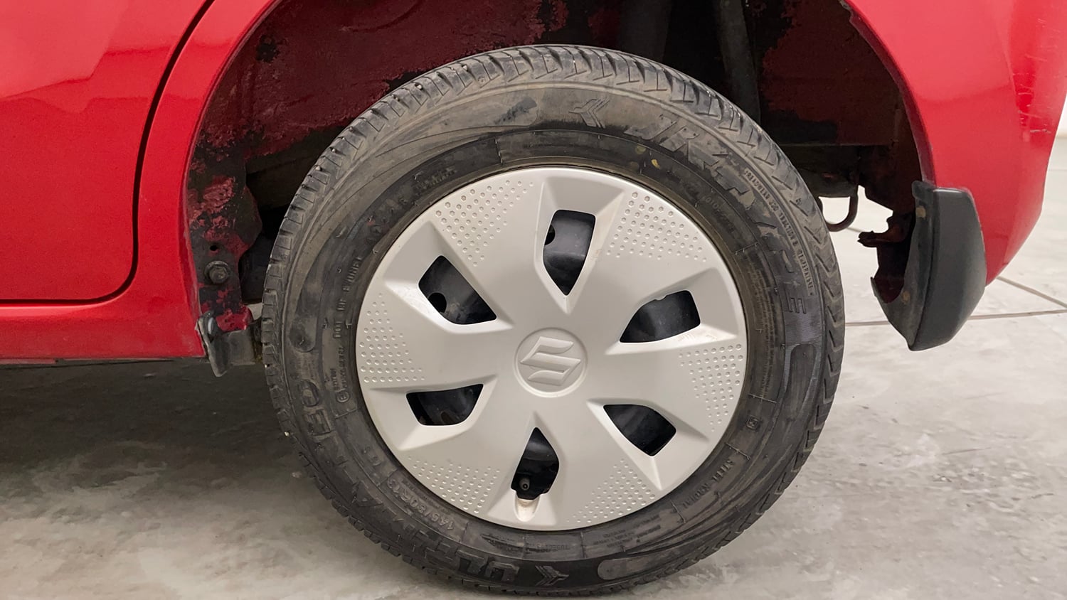 Used 2023 Maruti Suzuki Alto K10 VXi Plus Petrol Manual tyres LEFT REAR TYRE RIM VIEW