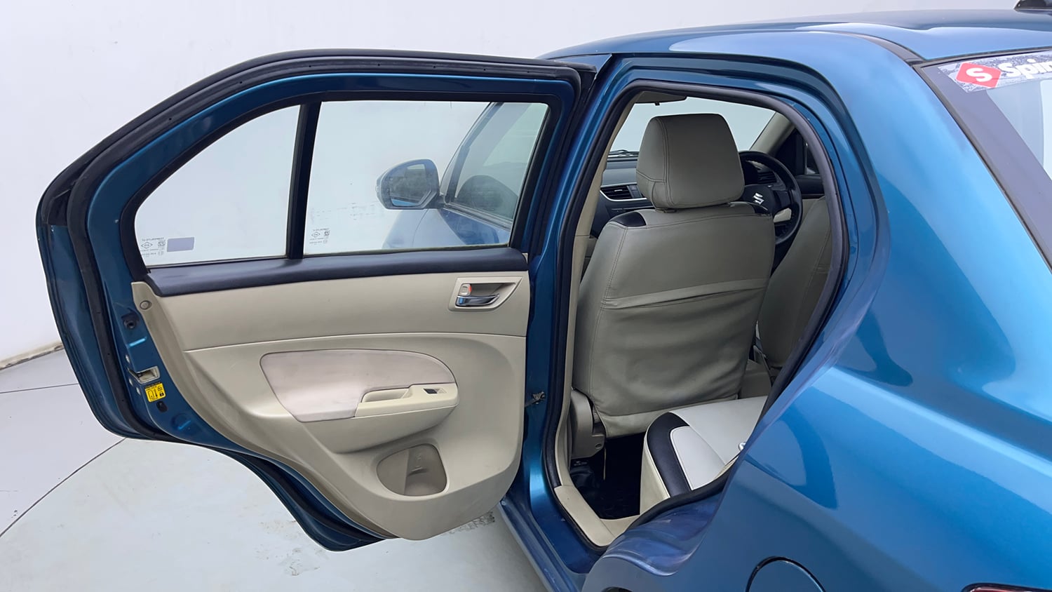 Used 2014 Maruti Suzuki Swift Dzire VDI Diesel Manual interior LEFT REAR DOOR OPEN VIEW