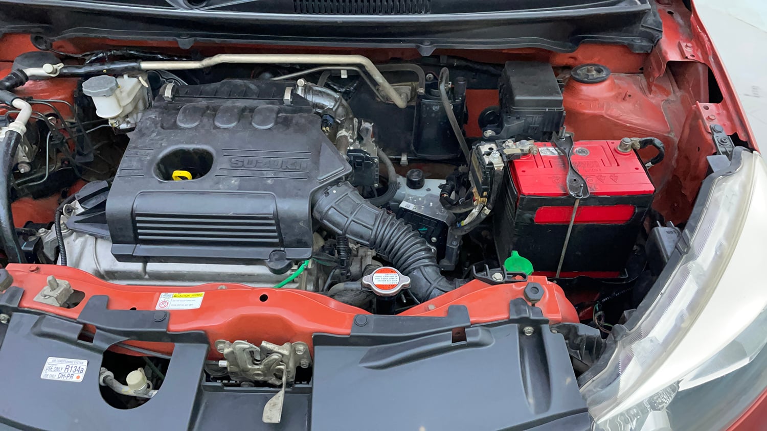 Used 2016 Maruti Suzuki Celerio VXI (O) AMT Petrol Automatic engine ENGINE LEFT SIDE VIEW