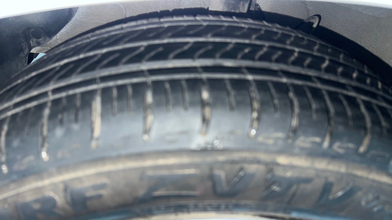 Used 2024 Hyundai Grand i10 Nios Sportz 1.2 Kappa VTVT Petrol Manual tyres LEFT FRONT TYRE TREAD VIEW