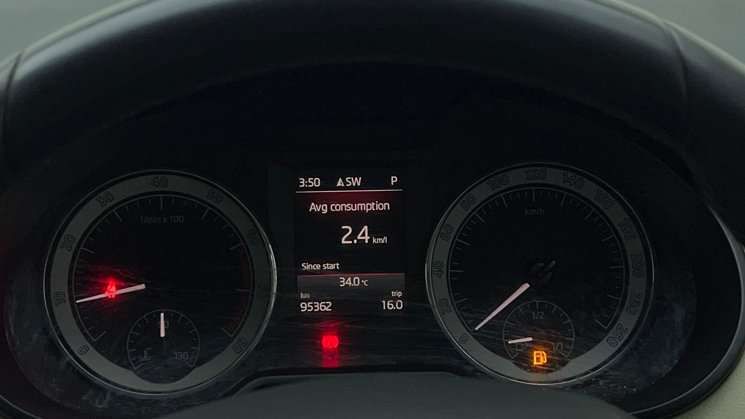 Used 2018 Skoda Octavia 1.8 TSI L&K Petrol Automatic interior CLUSTERMETER VIEW