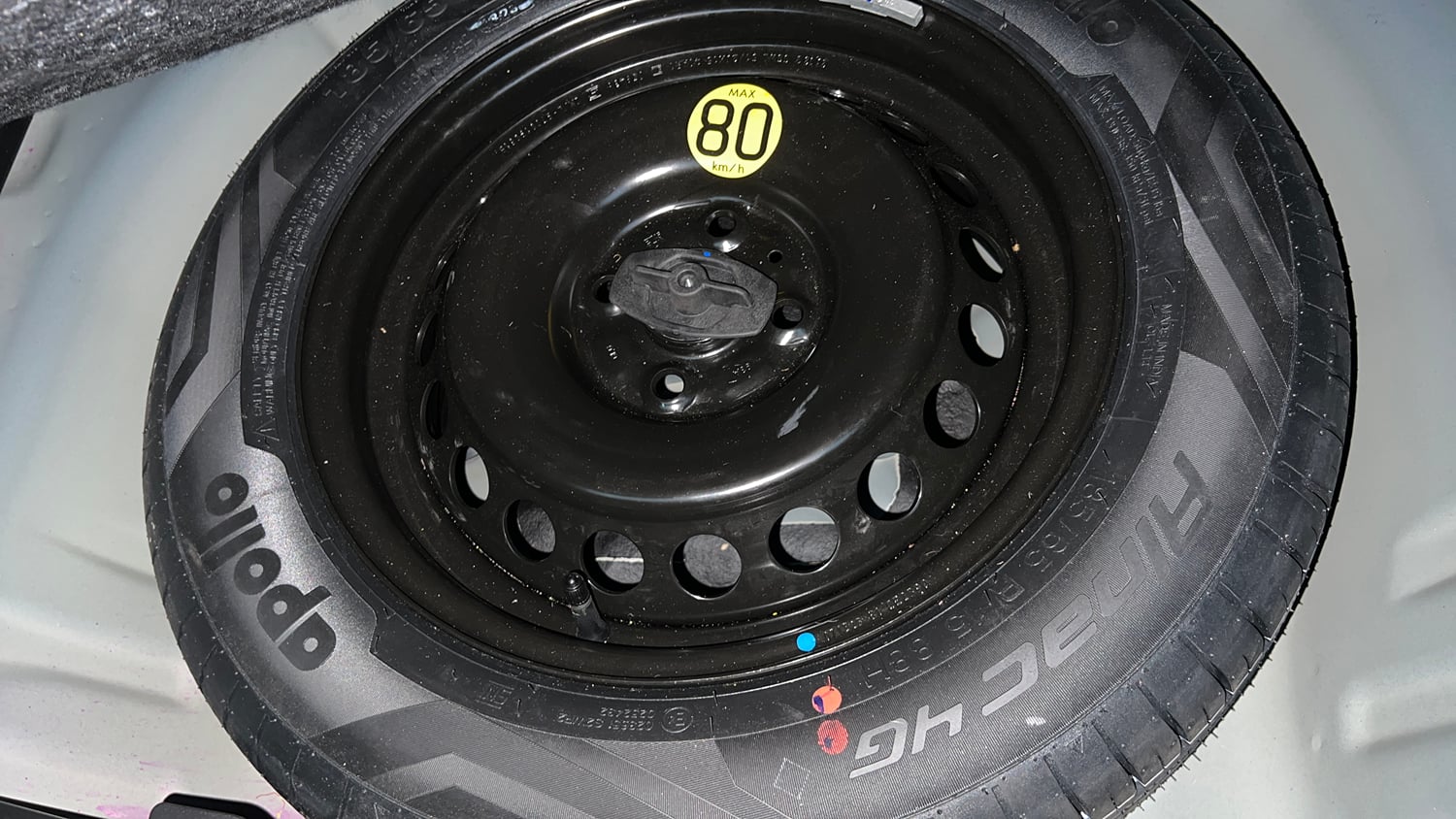 Used 2024 Maruti Suzuki Baleno Alpha AGS Petrol Automatic tyres SPARE TYRE VIEW