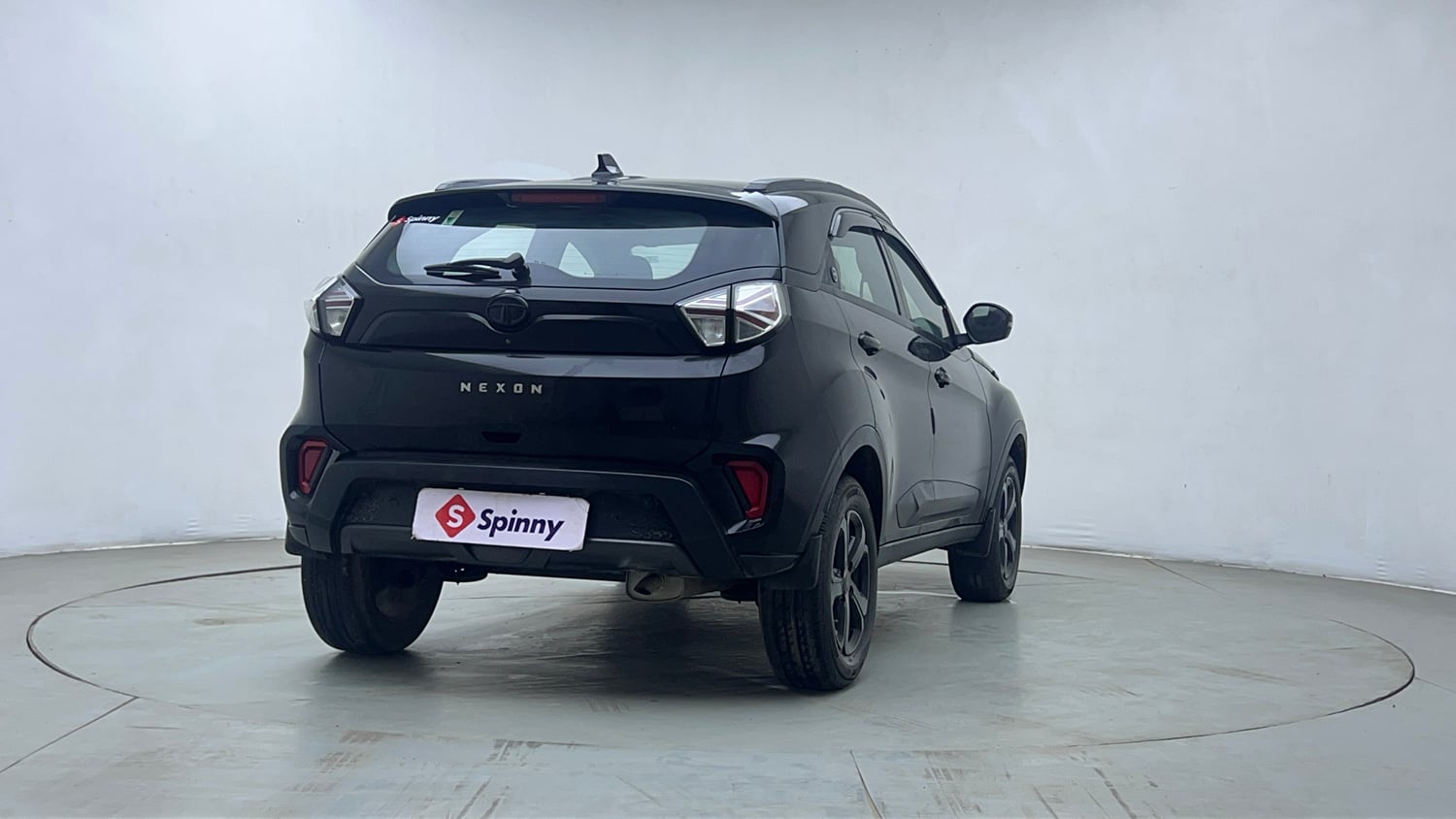Used 2023 Tata Nexon XZA Plus LUXS Red Dark Edition Petrol Automatic exterior RIGHT REAR CORNER VIEW