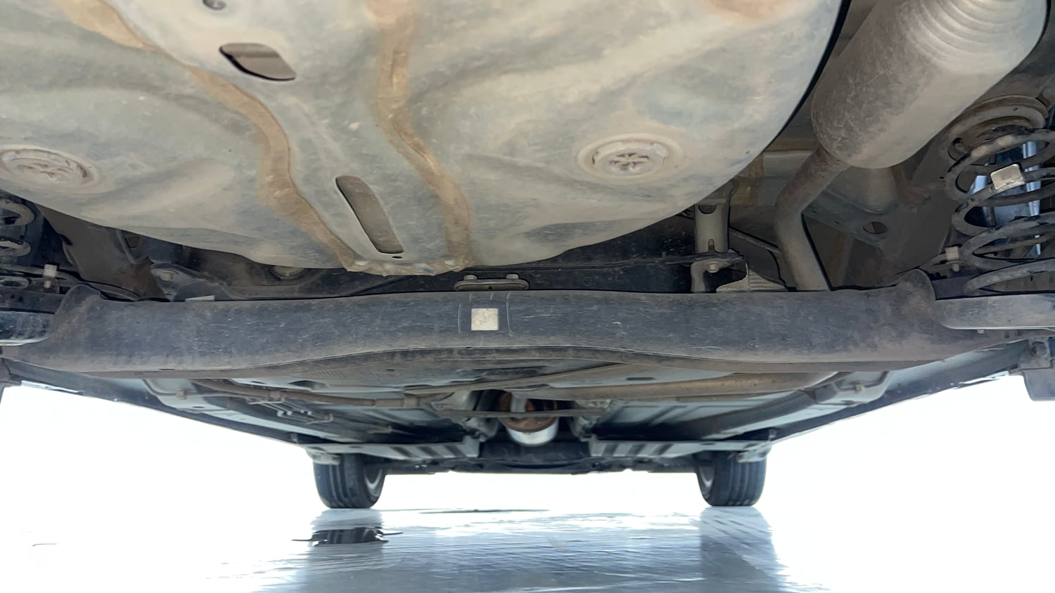 Used 2024 Maruti Suzuki Baleno Alpha AGS Petrol Automatic extra REAR UNDERBODY VIEW (TAKEN FROM REAR)