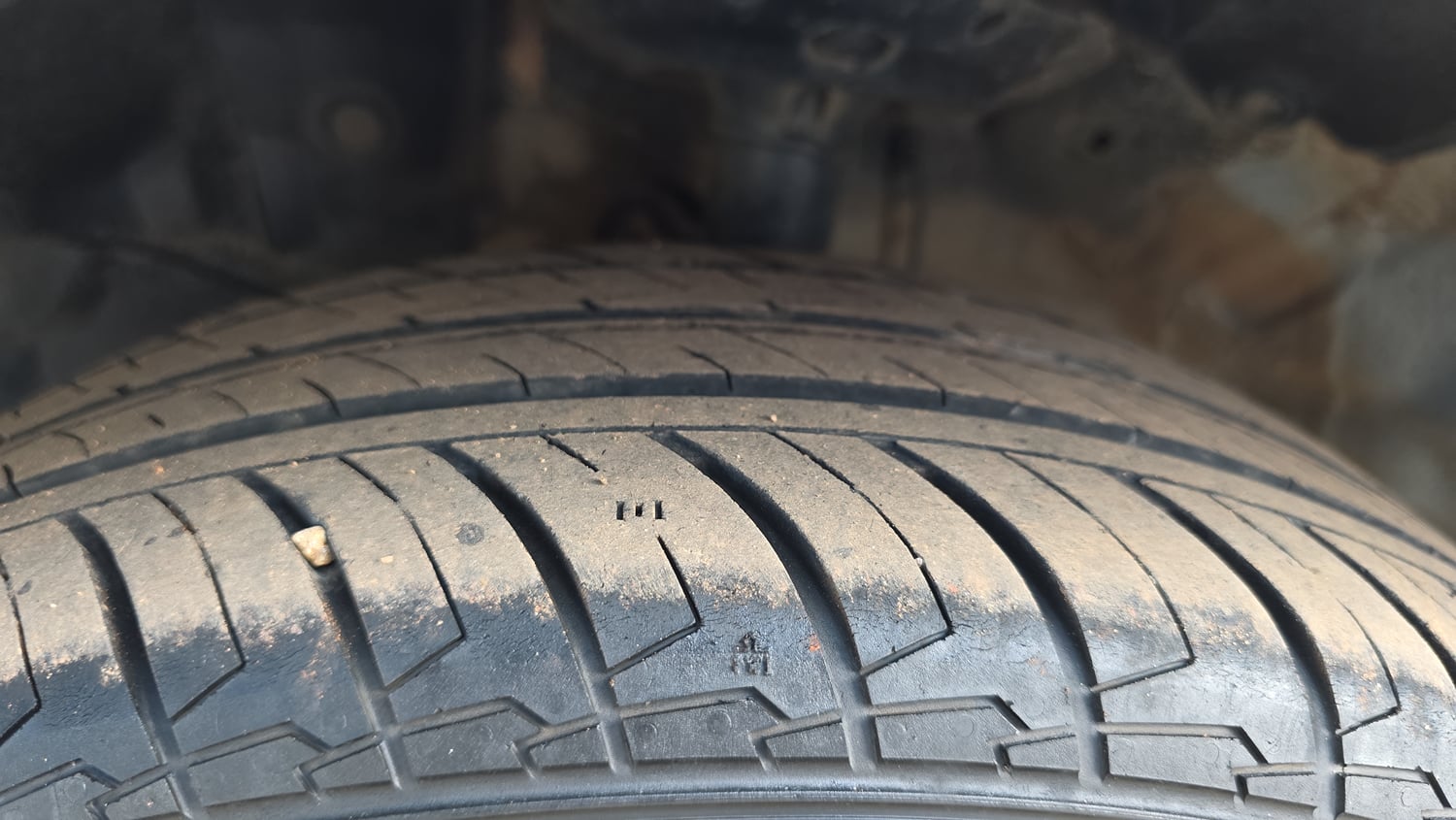 Used 2020 Honda Amaze 1.5 VX MT Diesel Diesel Manual tyres LEFT FRONT TYRE TREAD VIEW