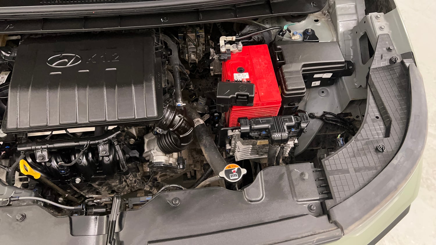 Used 2024 Hyundai Exter SX 1.2 AMT Petrol Automatic engine ENGINE LEFT SIDE VIEW