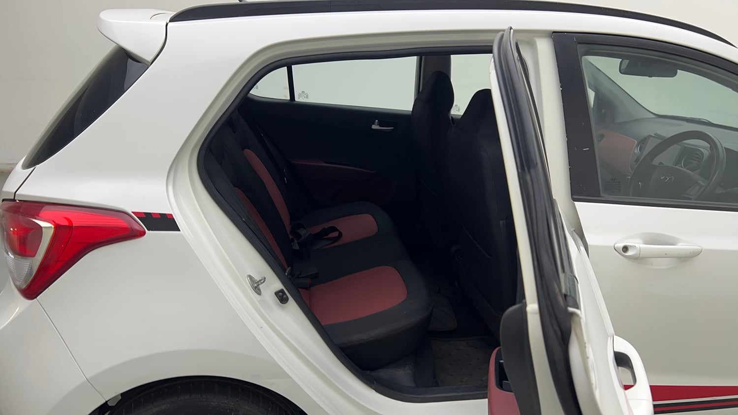 Used 2016 Hyundai Grand i10 Anniversary Edition Petrol Manual interior RIGHT SIDE REAR DOOR CABIN VIEW