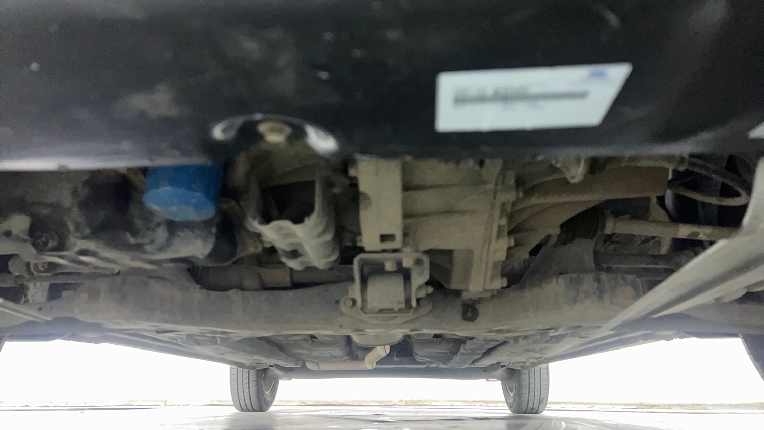Used 2015 Hyundai Xcent SX 1.2 Petrol Manual extra FRONT LEFT UNDERBODY VIEW