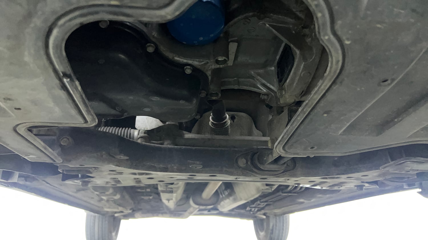 Used 2023 Kia Sonet HTK Plus 1.2 Petrol Manual extra FRONT LEFT UNDERBODY VIEW
