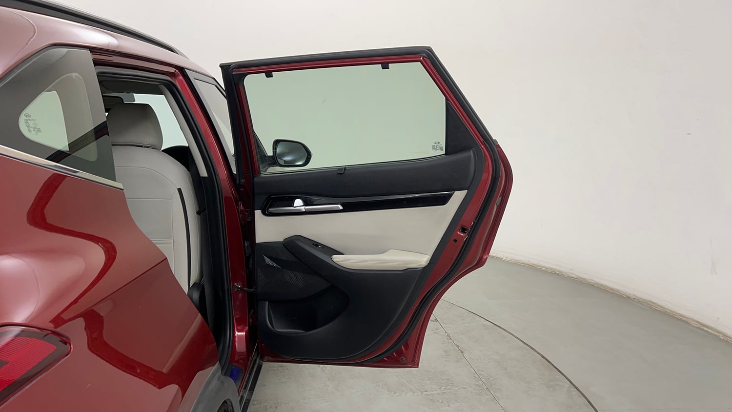 Used 2021 kia Seltos HTX IVT 1.5 Petrol Automatic interior RIGHT REAR DOOR OPEN VIEW