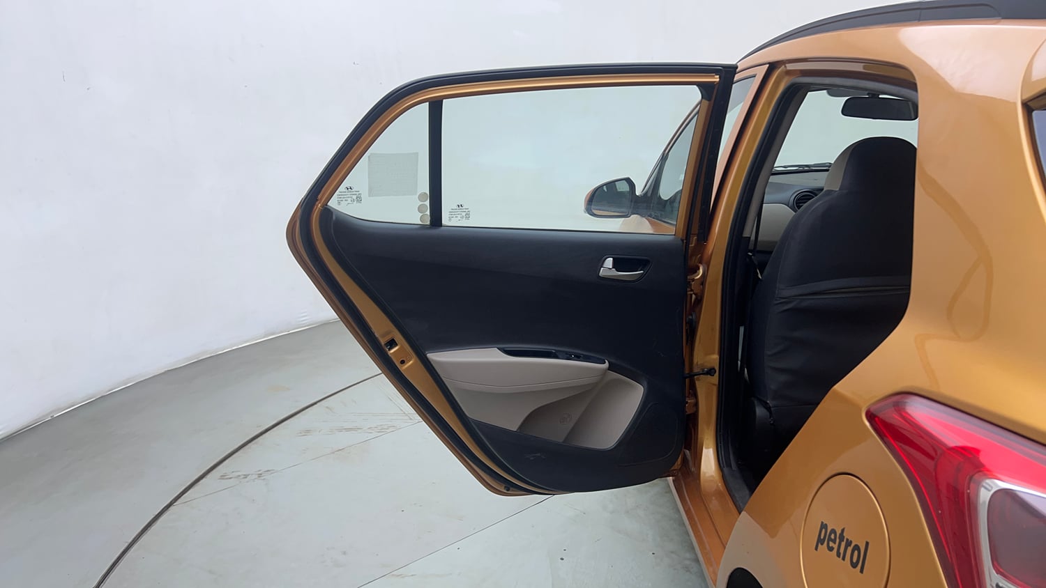 Used 2014 Hyundai Grand i10 Asta 1.2 Kappa VTVT Petrol Manual interior LEFT REAR DOOR OPEN VIEW
