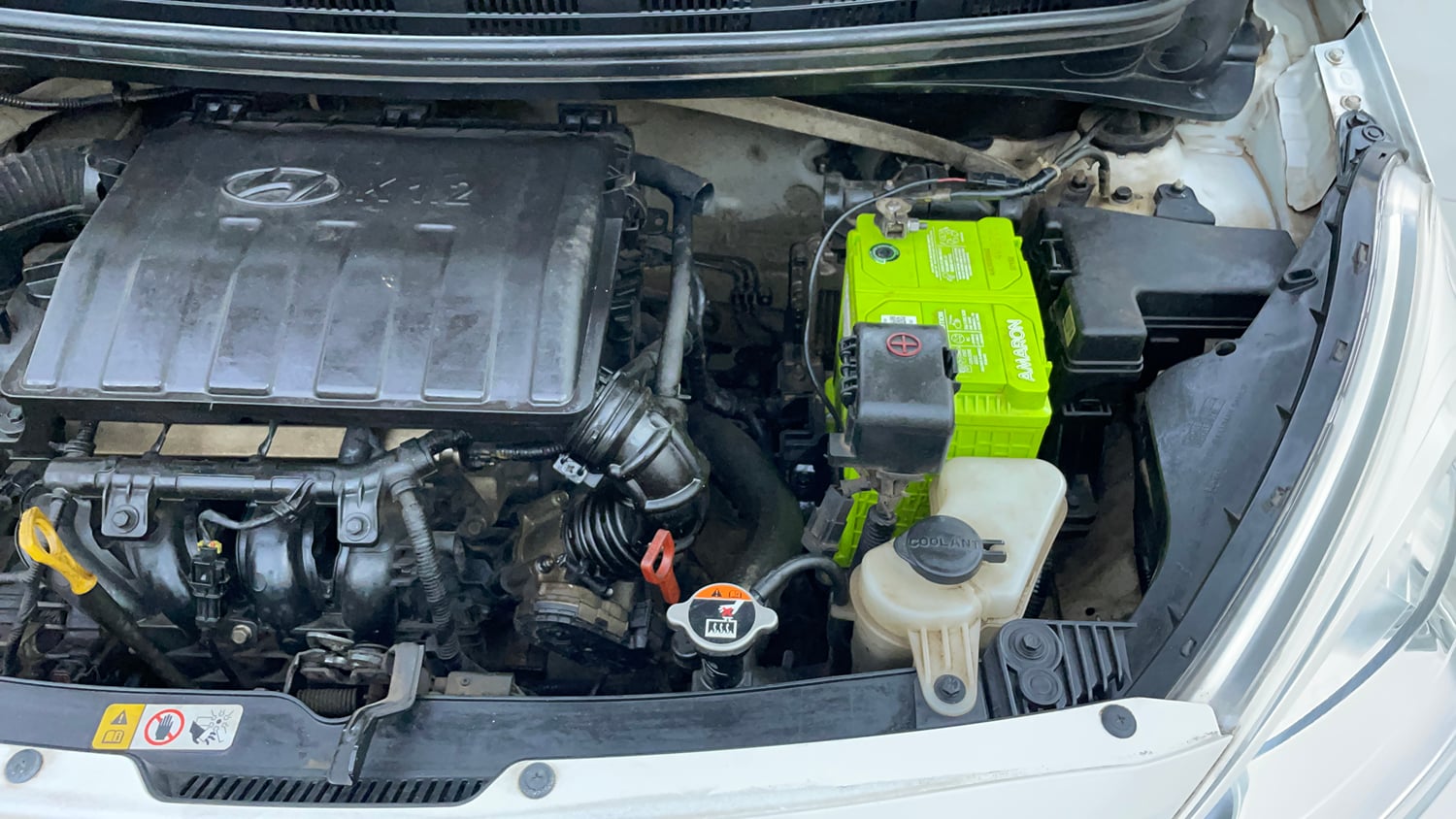 Used 2014 Hyundai Grand i10 Asta AT 1.2 Kappa VTVT Petrol Automatic engine ENGINE LEFT SIDE VIEW
