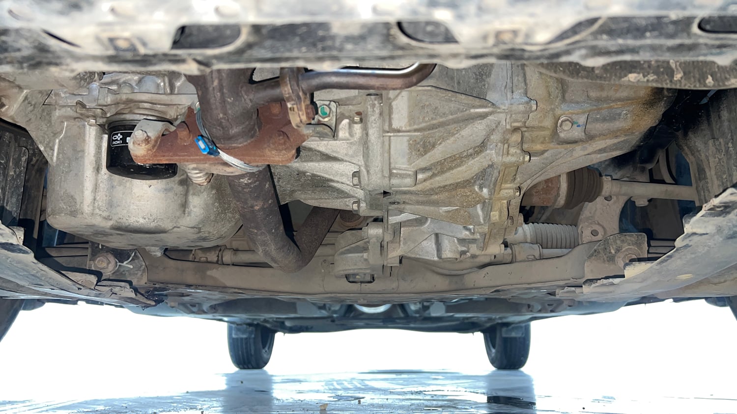 Used 2022 Maruti Suzuki Baleno Delta MT Petrol Manual extra FRONT LEFT UNDERBODY VIEW