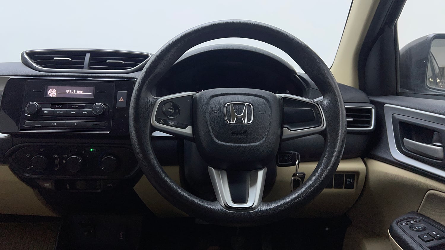 Used 2021 Honda Amaze S MT 1.2 Petrol Petrol Manual interior STEERING VIEW