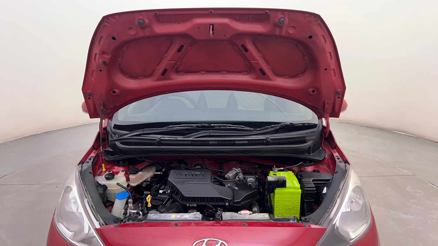 Used 2018 Hyundai Santro Asta Petrol Manual engine ENGINE & BONNET OPEN FRONT VIEW