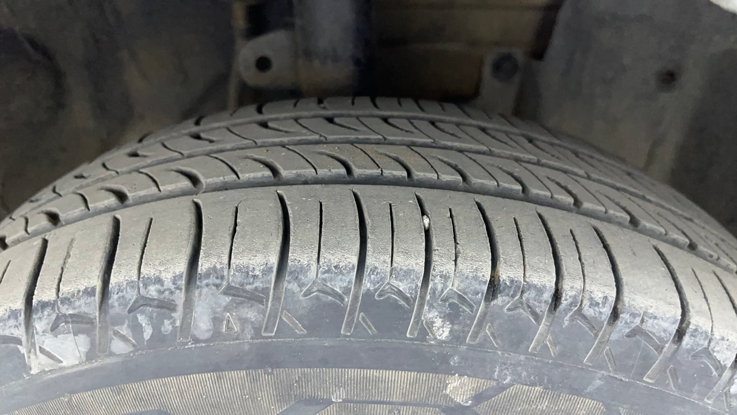 Used 2018 Datsun Go Plus T Petrol Manual tyres RIGHT FRONT TYRE TREAD VIEW