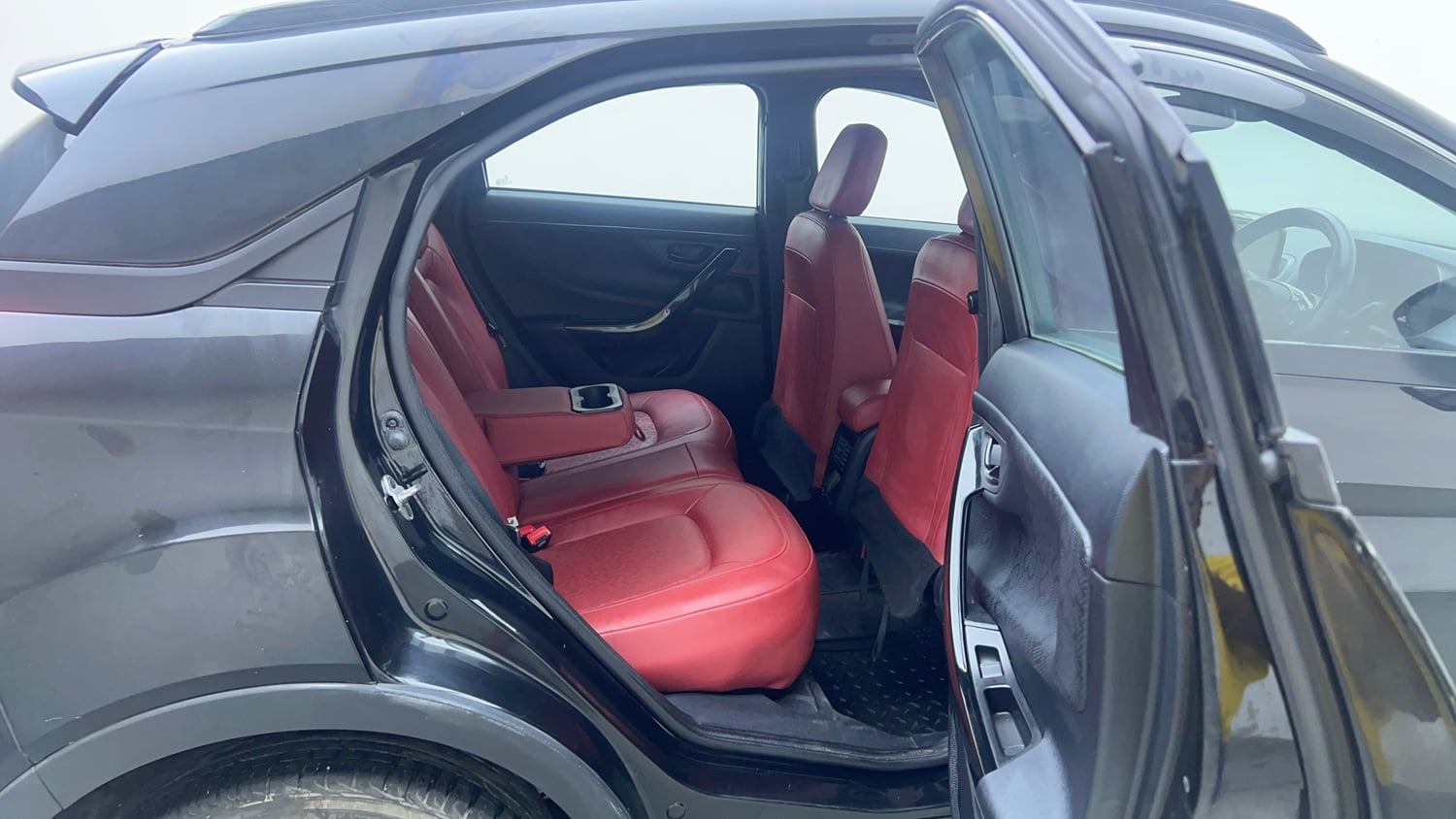 Used 2023 Tata Nexon XZA Plus LUXS Red Dark Edition Petrol Automatic interior RIGHT SIDE REAR DOOR CABIN VIEW