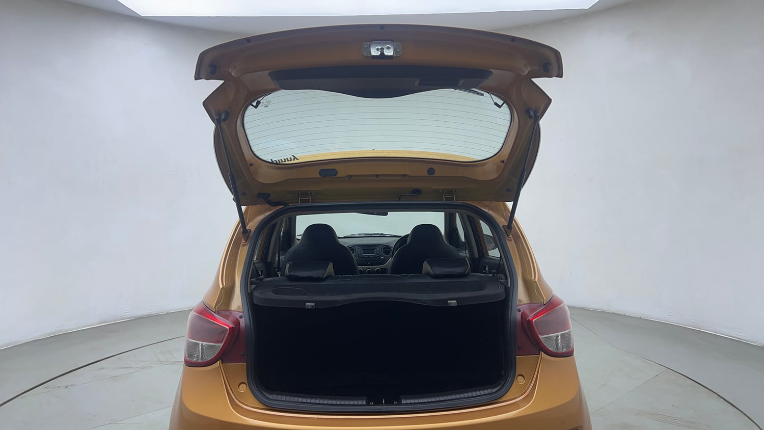 Used 2014 Hyundai Grand i10 Asta 1.2 Kappa VTVT Petrol Manual interior DICKY DOOR OPEN VIEW