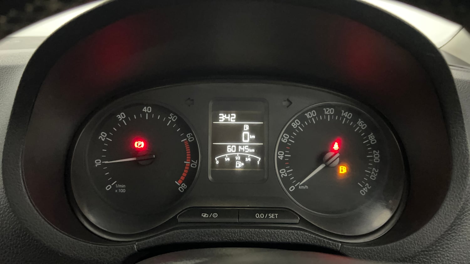 Used 2021 Skoda Rapid Ambition Petrol Manual interior CLUSTERMETER VIEW