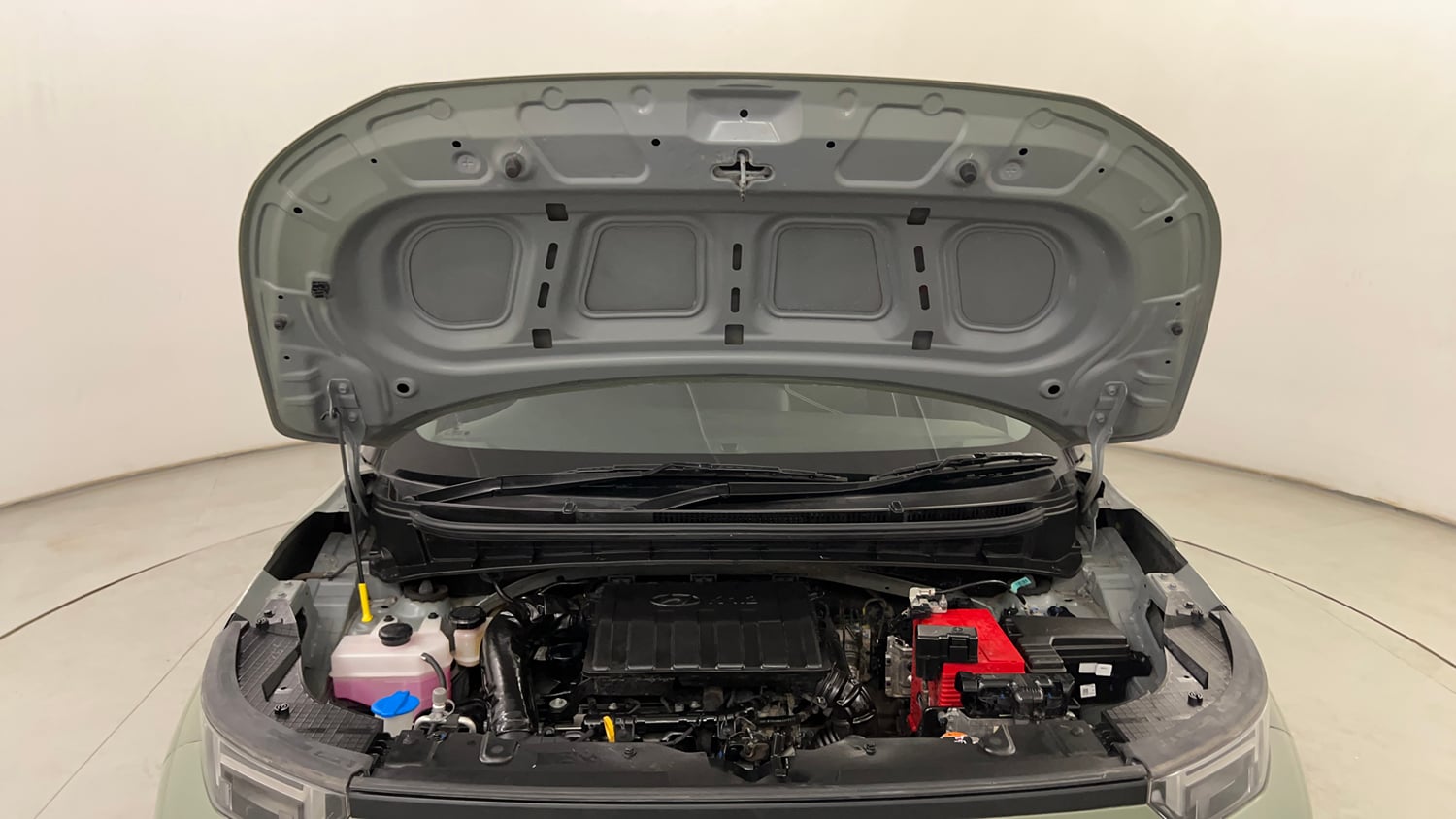 Used 2024 Hyundai Exter SX 1.2 AMT Petrol Automatic engine ENGINE & BONNET OPEN FRONT VIEW