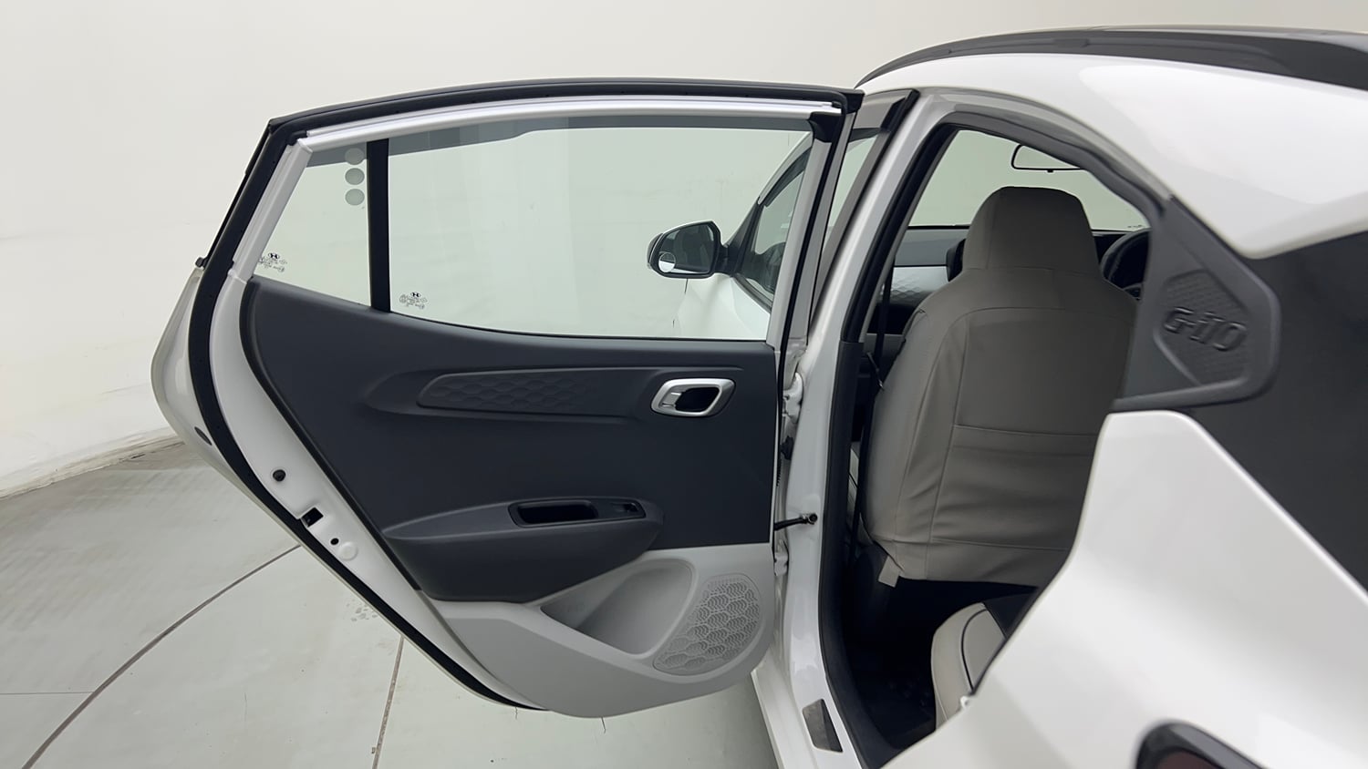Used 2024 Hyundai Grand i10 Nios Sportz 1.2 Kappa VTVT Petrol Manual interior LEFT REAR DOOR OPEN VIEW