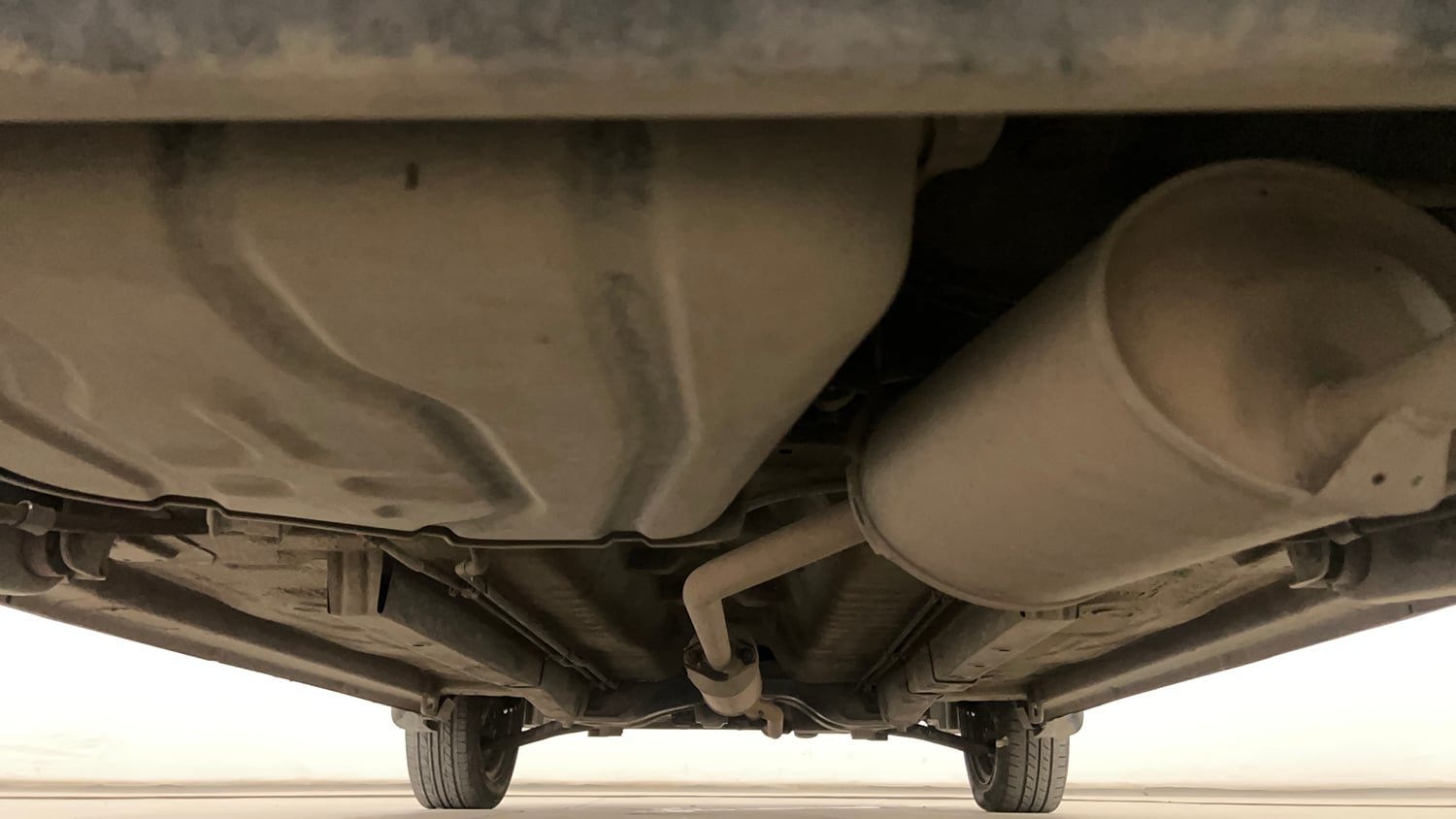 Used 2018 Maruti Suzuki Wagon R 1.0 VXI AMT Petrol Automatic extra REAR UNDERBODY VIEW (TAKEN FROM REAR)
