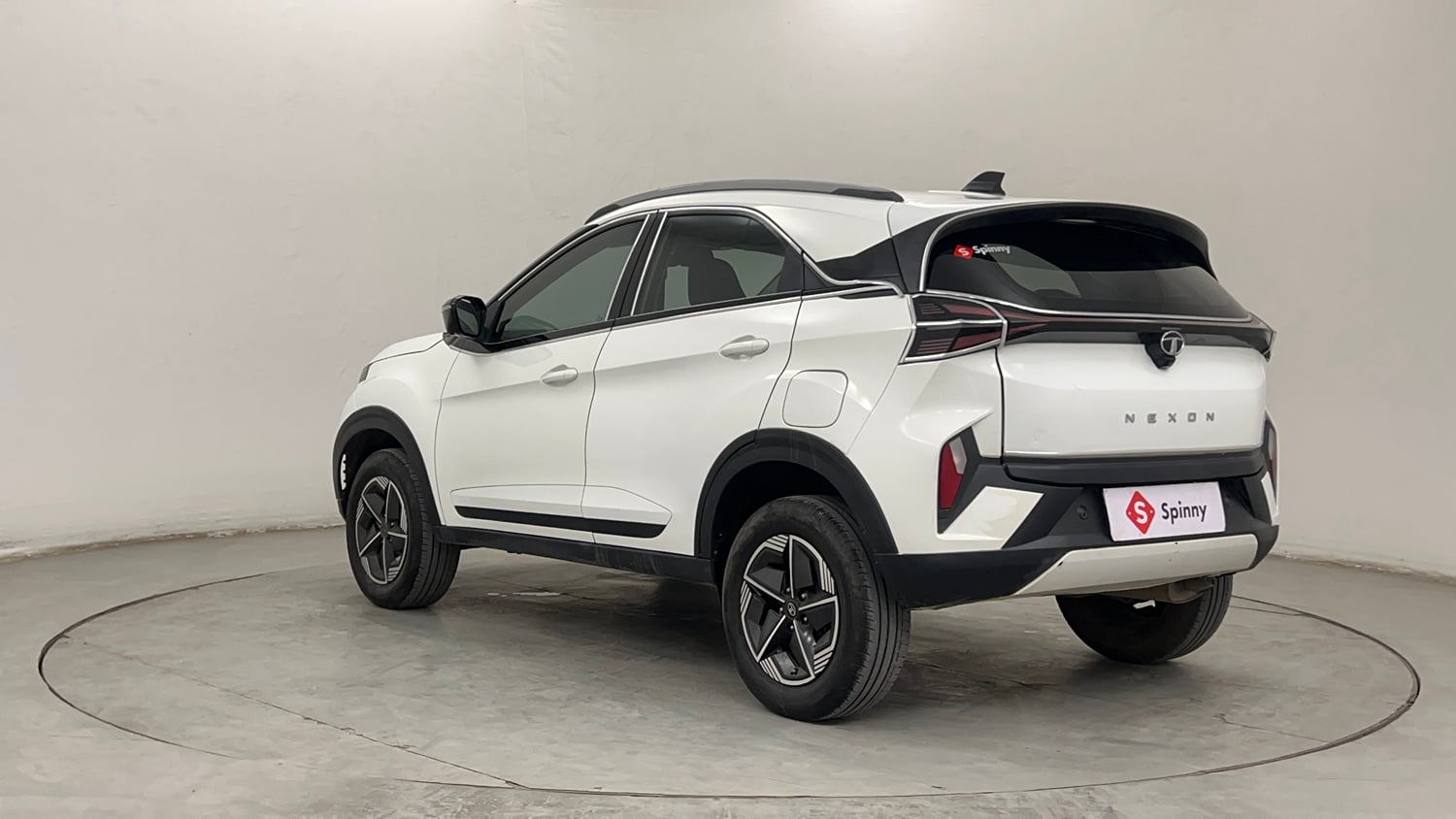 Used 2024 Tata Nexon Creative Plus S 1.2 Revotron Petrol 6AMT Petrol Automatic exterior LEFT REAR CORNER VIEW
