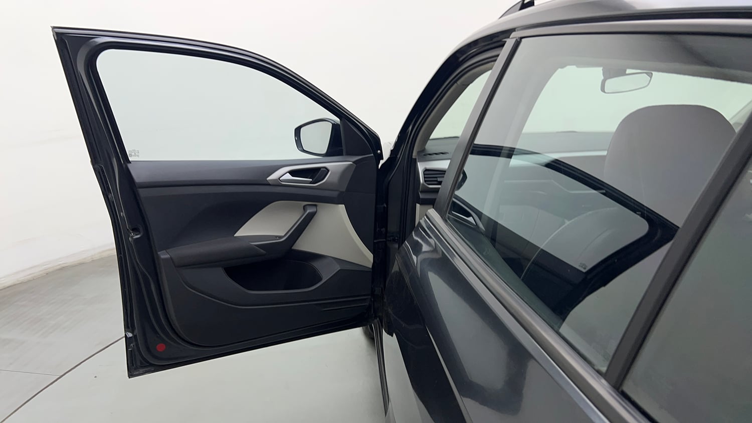 Used 2023 Volkswagen Taigun Highline 1.0 TSI MT Petrol Manual interior LEFT FRONT DOOR OPEN VIEW