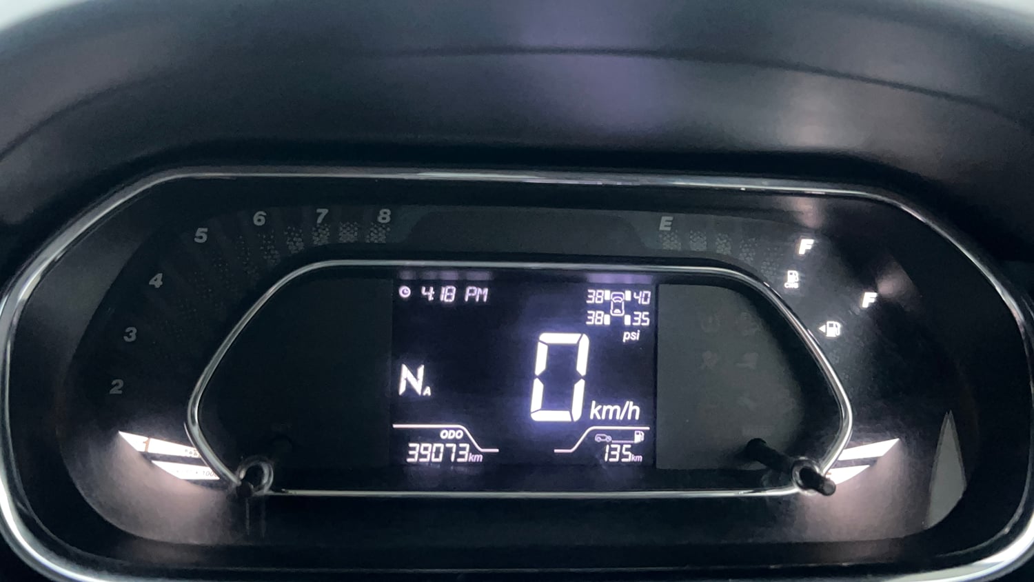 Used 2024 Tata Tiago XZA Plus iCNG Cng Automatic interior CLUSTERMETER VIEW