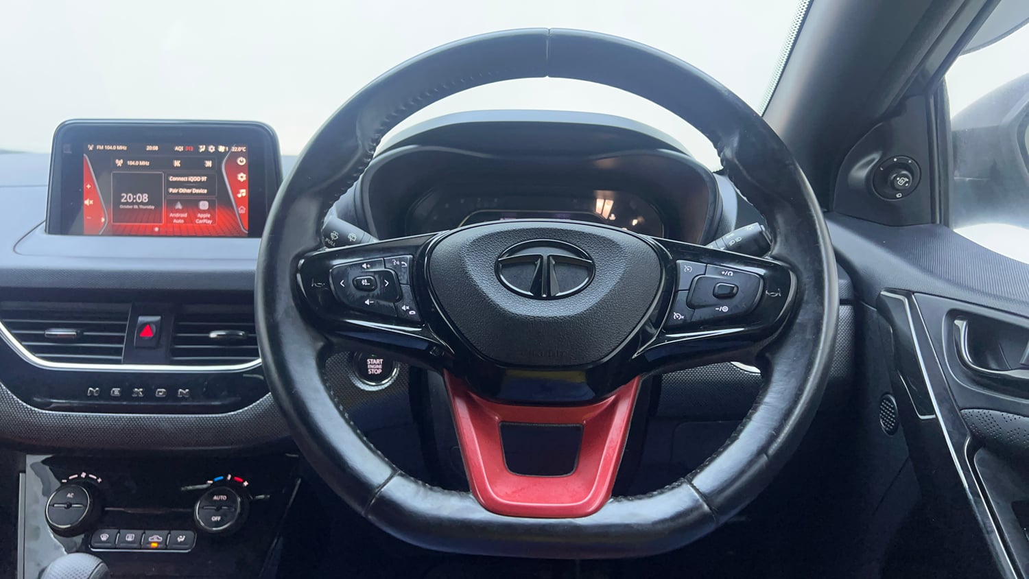 Used 2023 Tata Nexon XZA Plus LUXS Red Dark Edition Petrol Automatic interior STEERING VIEW