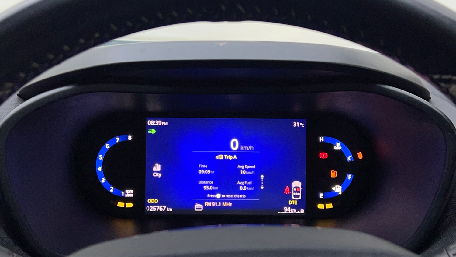 Used 2024 Tata Nexon Creative 1.2 Revotron Petrol 6MT Petrol Manual interior CLUSTERMETER VIEW