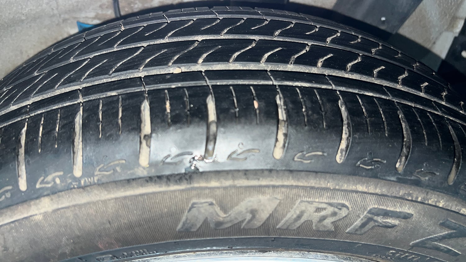 Used 2024 Hyundai Grand i10 Nios Sportz 1.2 Kappa VTVT Petrol Manual tyres LEFT REAR TYRE TREAD VIEW