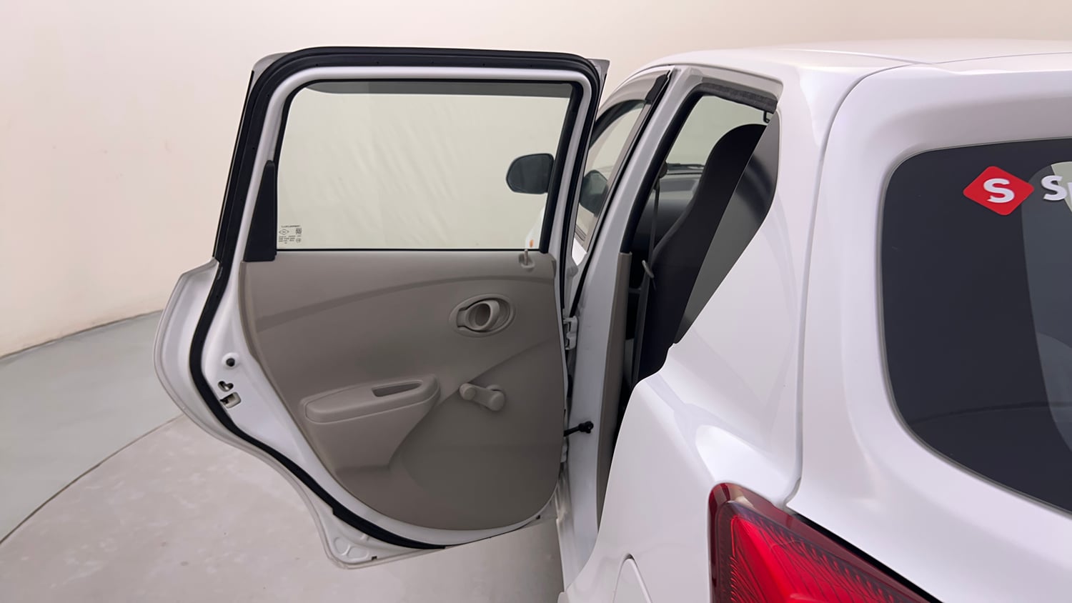 Used 2015 Datsun GO T Petrol Manual interior LEFT REAR DOOR OPEN VIEW