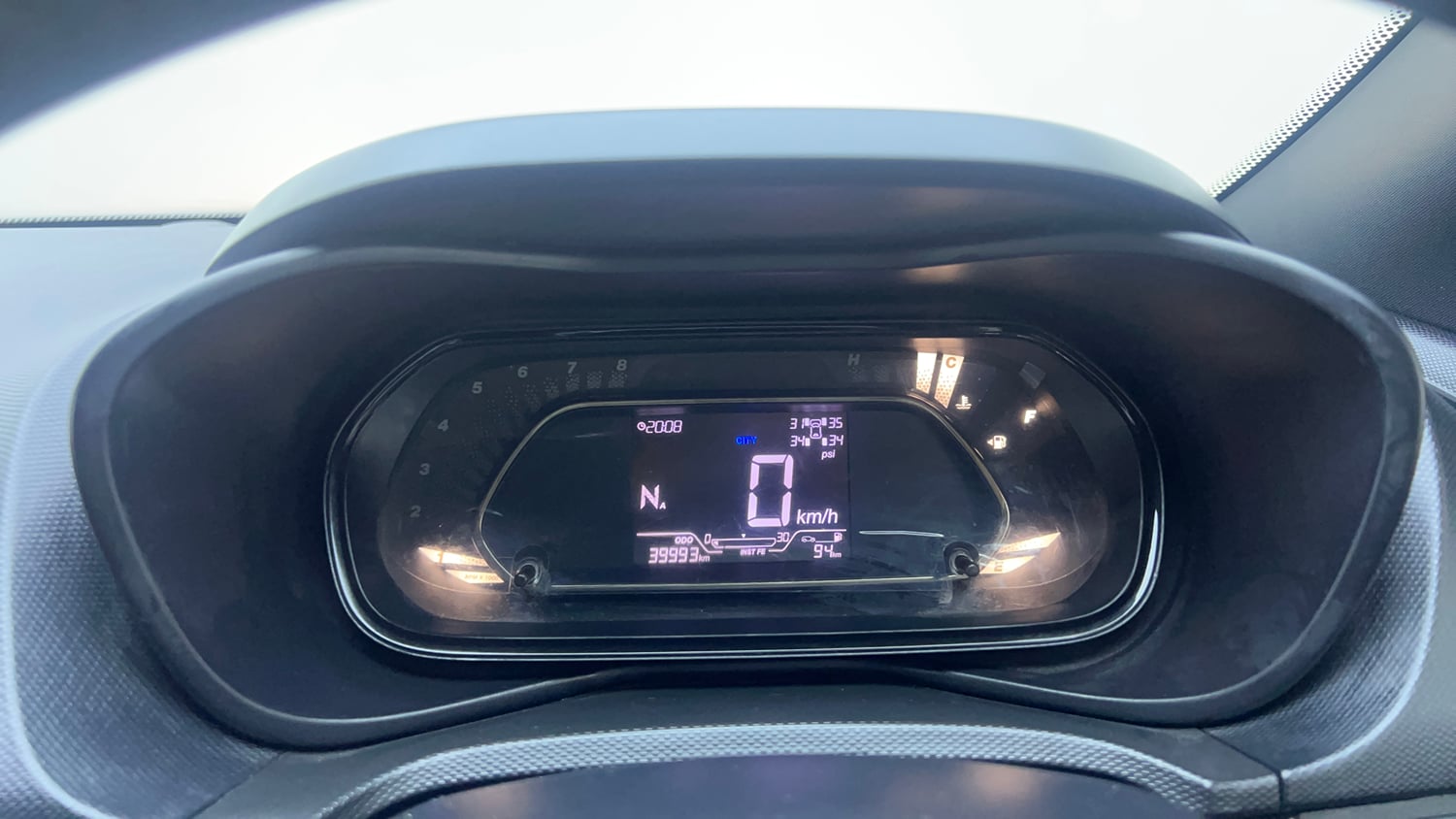 Used 2023 Tata Nexon XZA Plus LUXS Red Dark Edition Petrol Automatic interior CLUSTERMETER VIEW