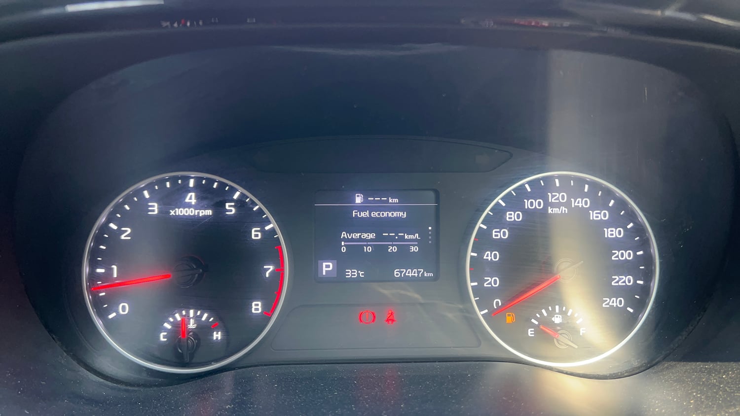 Used 2021 kia Seltos HTX IVT 1.5 Petrol Automatic interior CLUSTERMETER VIEW
