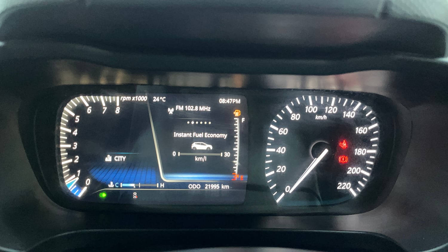 Used 2024 Tata Altroz XZ Plus i-Turbo (S) Petrol Manual interior CLUSTERMETER VIEW