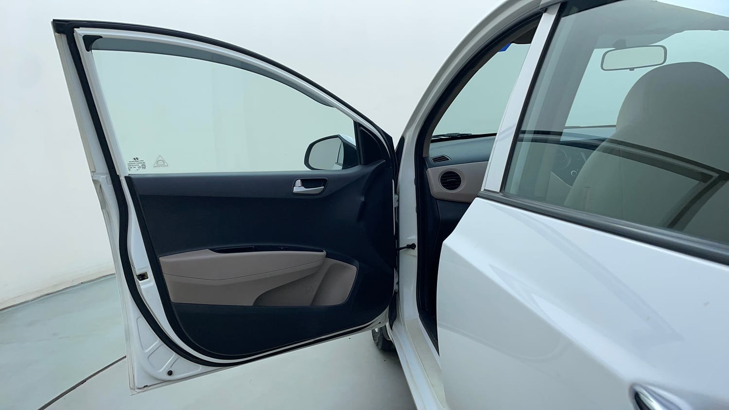 Used 2014 Hyundai Grand i10 Asta AT 1.2 Kappa VTVT Petrol Automatic interior LEFT FRONT DOOR OPEN VIEW