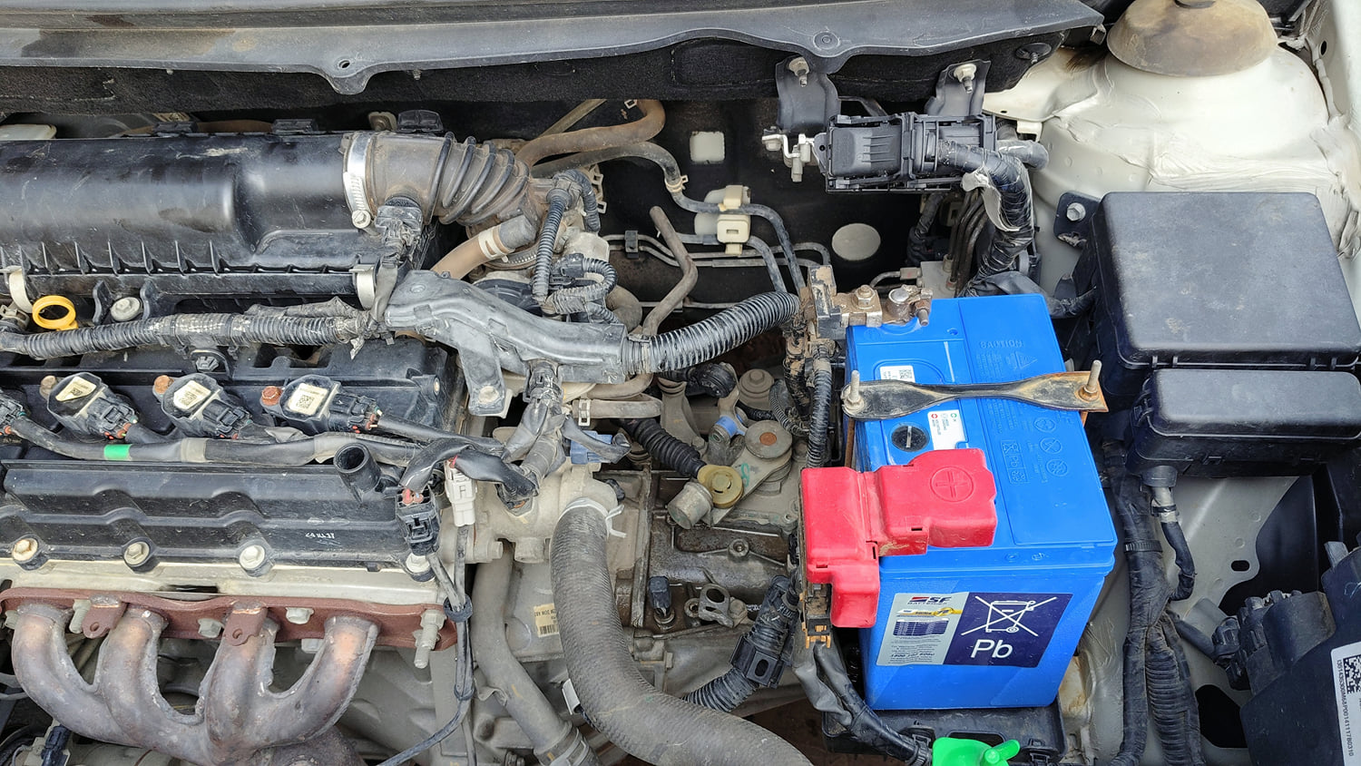 Used 2017 Maruti Suzuki Baleno Zeta 1.2 Petrol Manual engine ENGINE LEFT SIDE VIEW