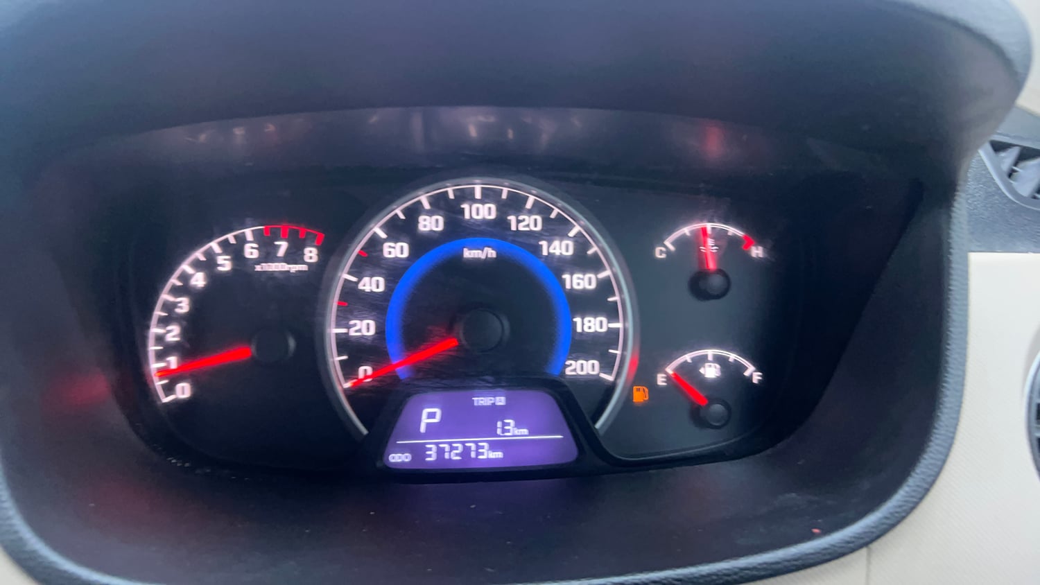 Used 2016 Hyundai Grand i10 Magna AT 1.2 Kappa VTVT Petrol Automatic interior CLUSTERMETER VIEW