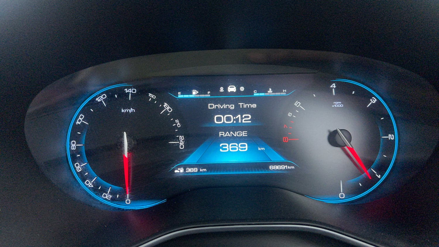 Used 2021 MG Motors Hector Sharp 2.0 Diesel Diesel Manual interior CLUSTERMETER VIEW