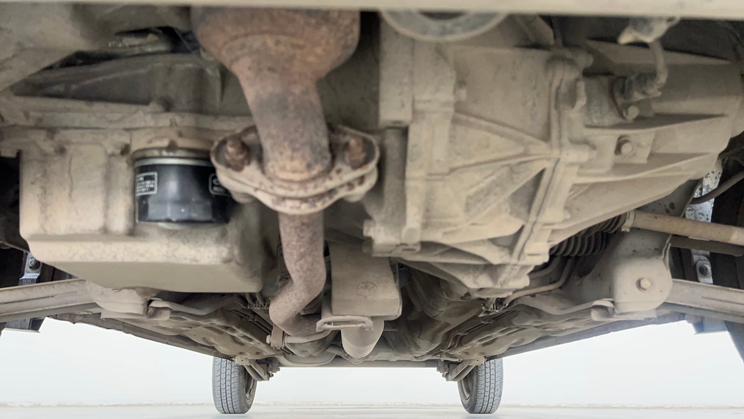 Used 2017 maruti-suzuki Alto K10 VXi (O) AMT Petrol Automatic extra FRONT LEFT UNDERBODY VIEW