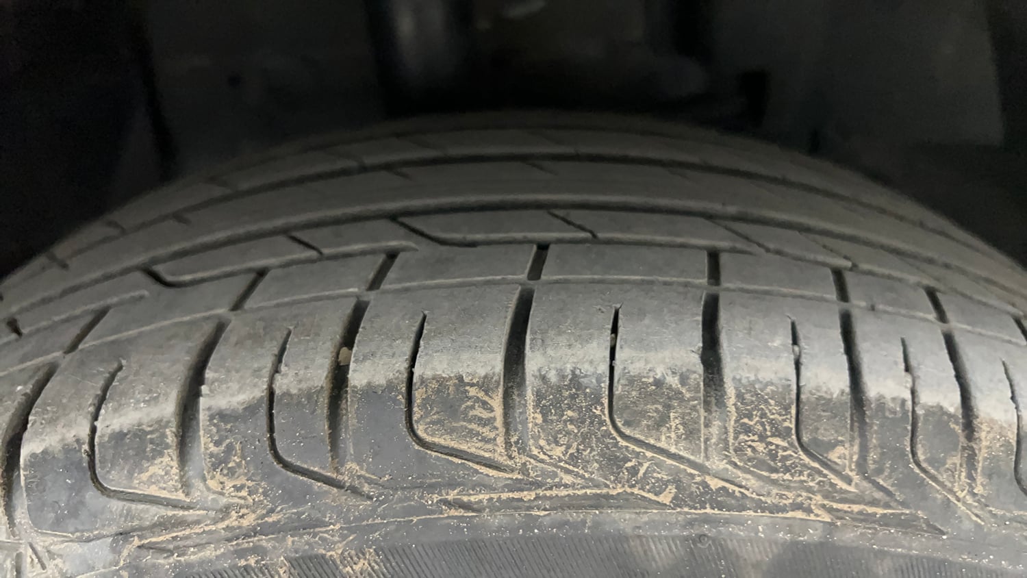 Used 2024 Tata Nexon Creative Plus S 1.2 Revotron Petrol 6AMT Petrol Automatic tyres RIGHT FRONT TYRE TREAD VIEW