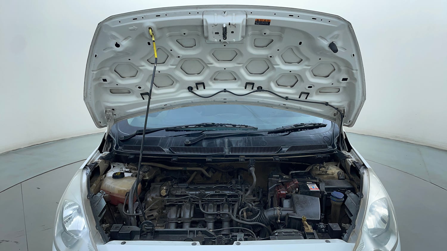 Used 2017 Ford Figo Trend 1.2 Ti-VCT Petrol Manual engine ENGINE & BONNET OPEN FRONT VIEW
