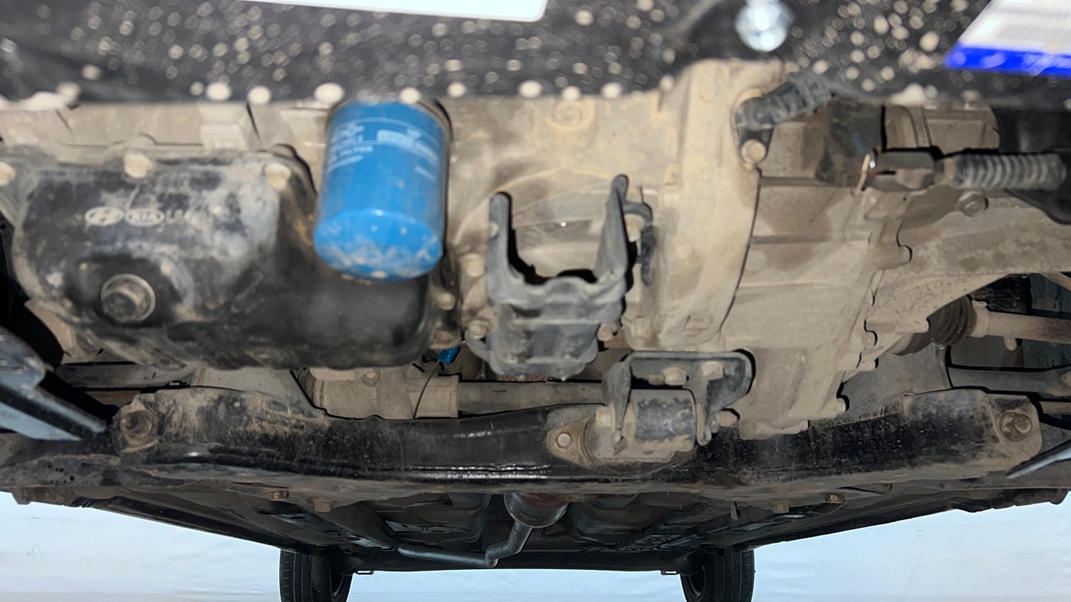 Used 2016 Hyundai Grand i10 Anniversary Edition Petrol Manual extra FRONT LEFT UNDERBODY VIEW