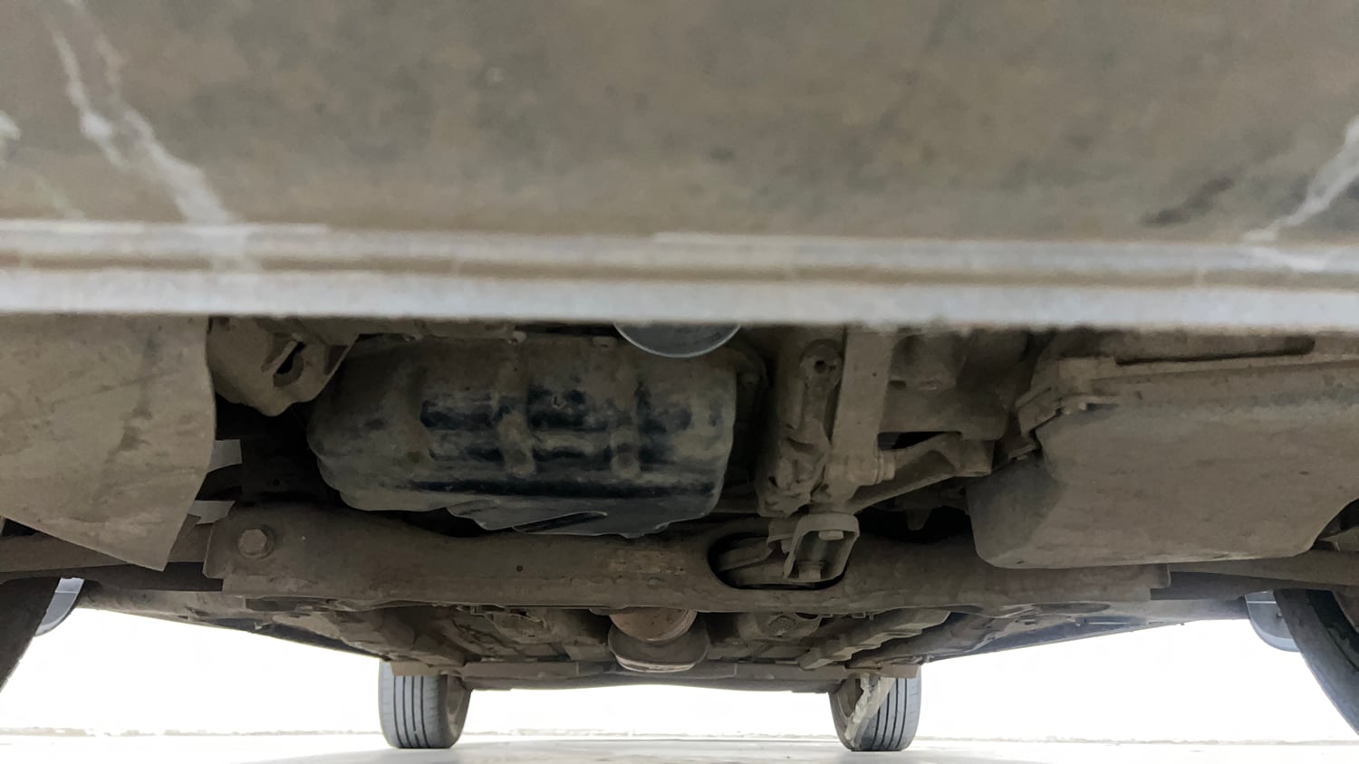 Used 2022 Skoda Slavia Ambition 1.0L TSI AT Petrol Automatic extra FRONT LEFT UNDERBODY VIEW