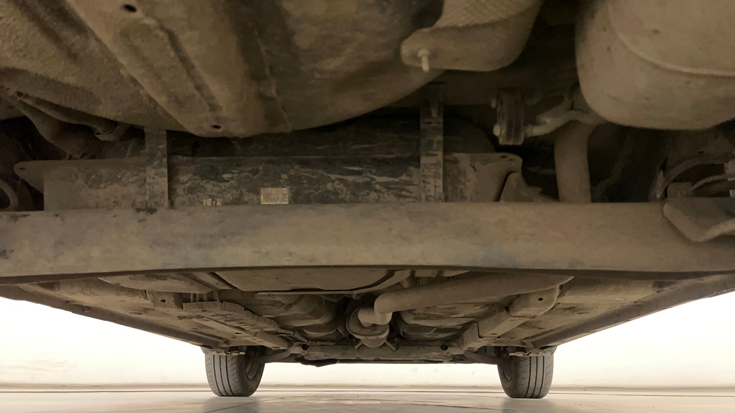 Used 2024 Hyundai Exter SX 1.2 AMT Petrol Automatic extra REAR UNDERBODY VIEW (TAKEN FROM REAR)